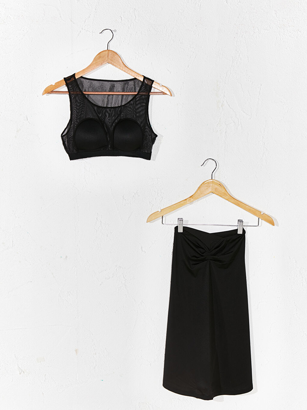 طقم سباحة محتشم كم طويل مطبوع للسيدات-1