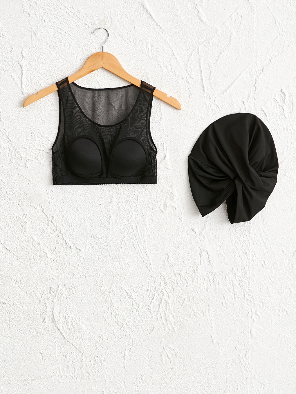 طقم ملابس سباحة محتشمة كم طويل للسيدات-1