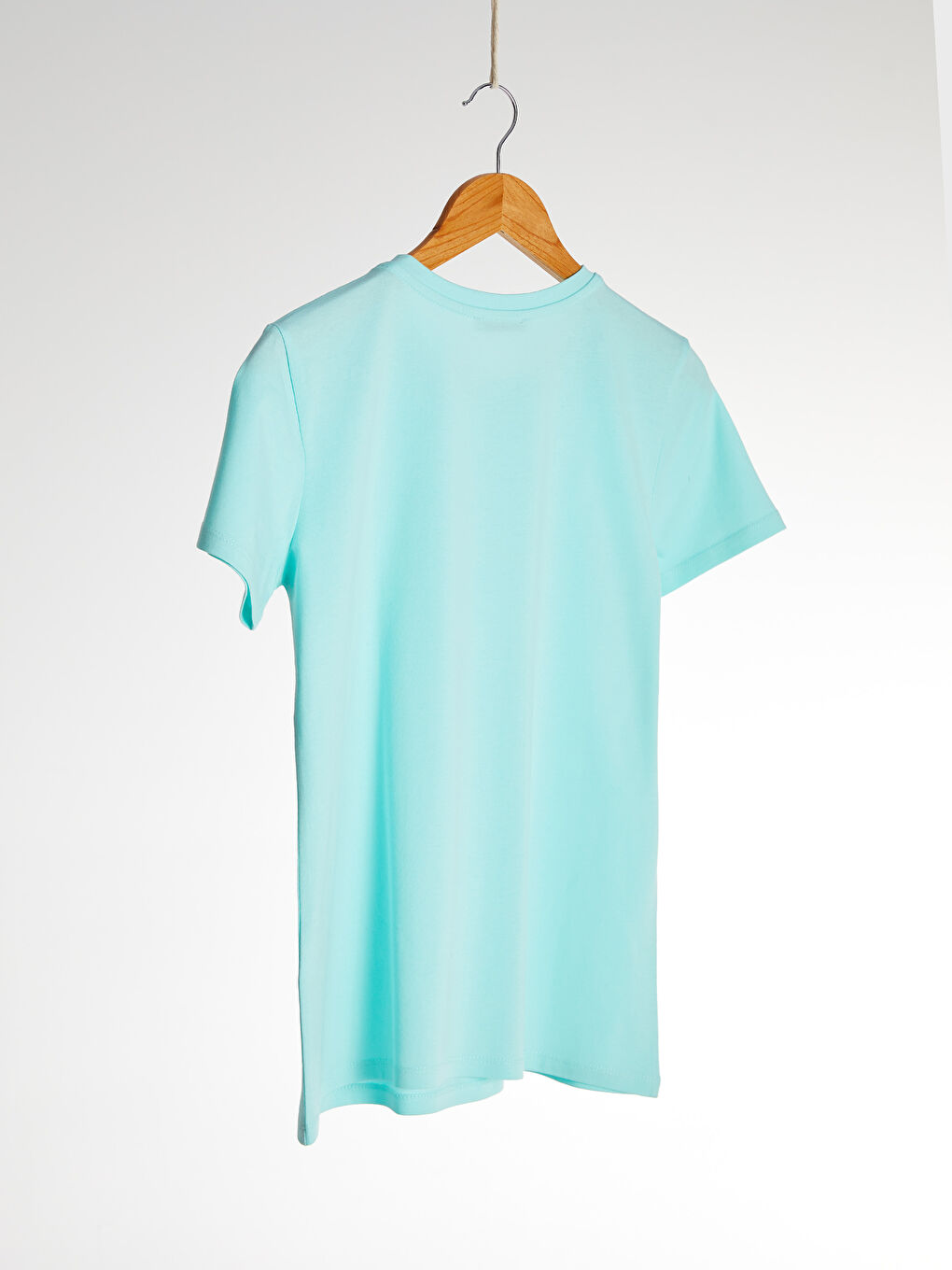 Applique Shoulders Cotton T-Shirt-2