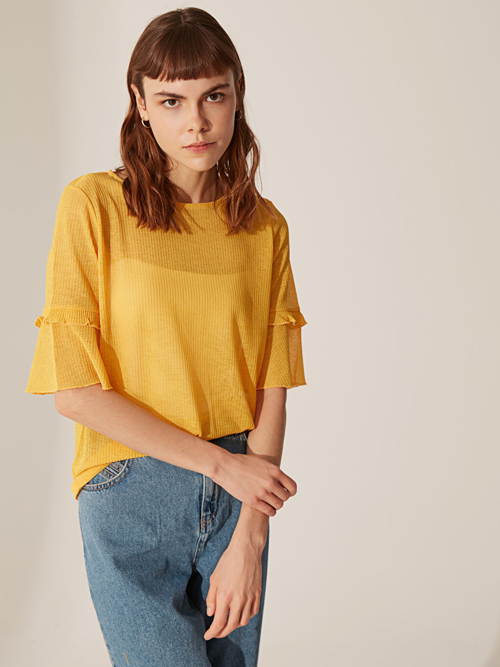 Woman YELLOW T-Shirt-1