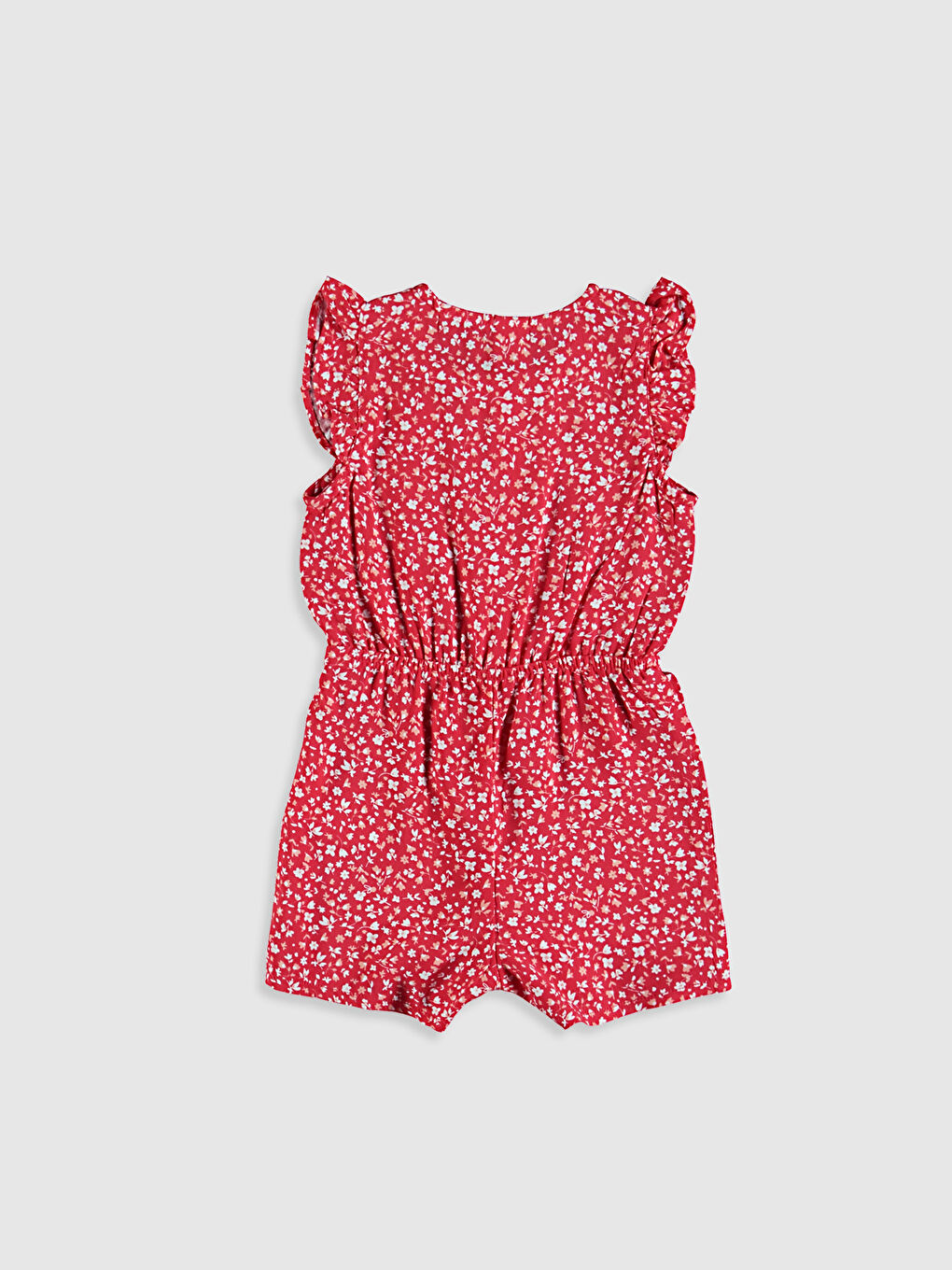 Kırmızı Kız Bebek Baskılı Tulum-1