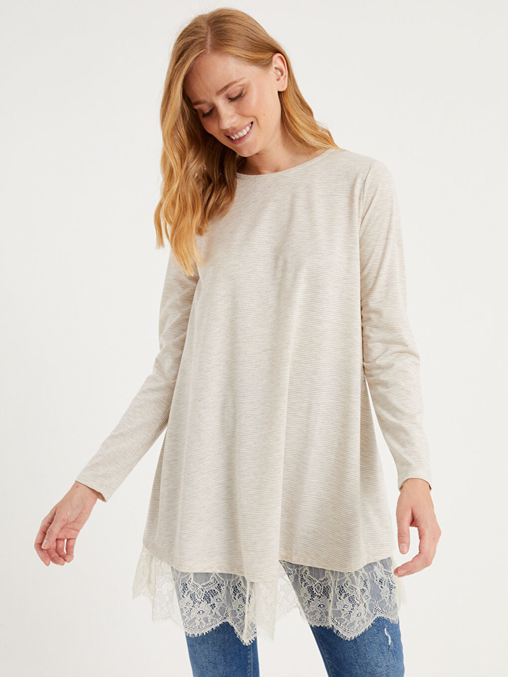 Lace Detailed Maternity Tunic-4