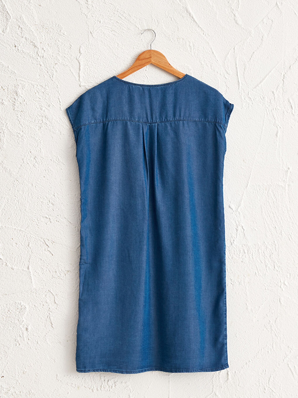 Women's Sleeveless Jean Dress-7