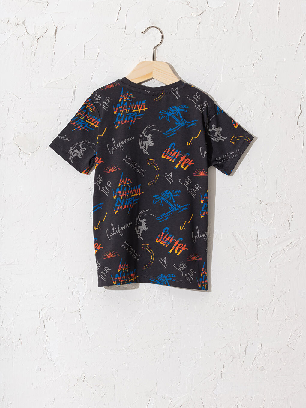 Boy's Printed Cotton T-Shirt-1