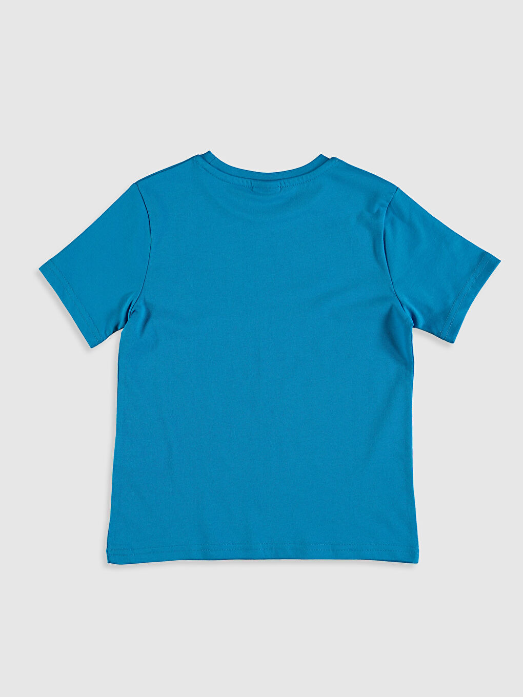 Turkuaz Erkek Çocuk Güneşte Renk Değiştiren Pamuklu Tişört-2