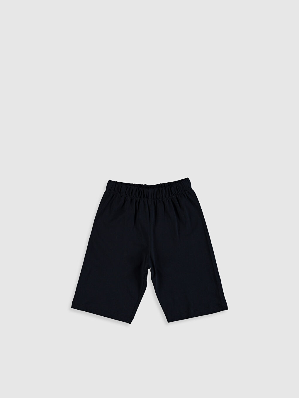 Lacivert Bisiklet Yaka Kısa Kollu Erkek Çocuk Pijama Takım-4