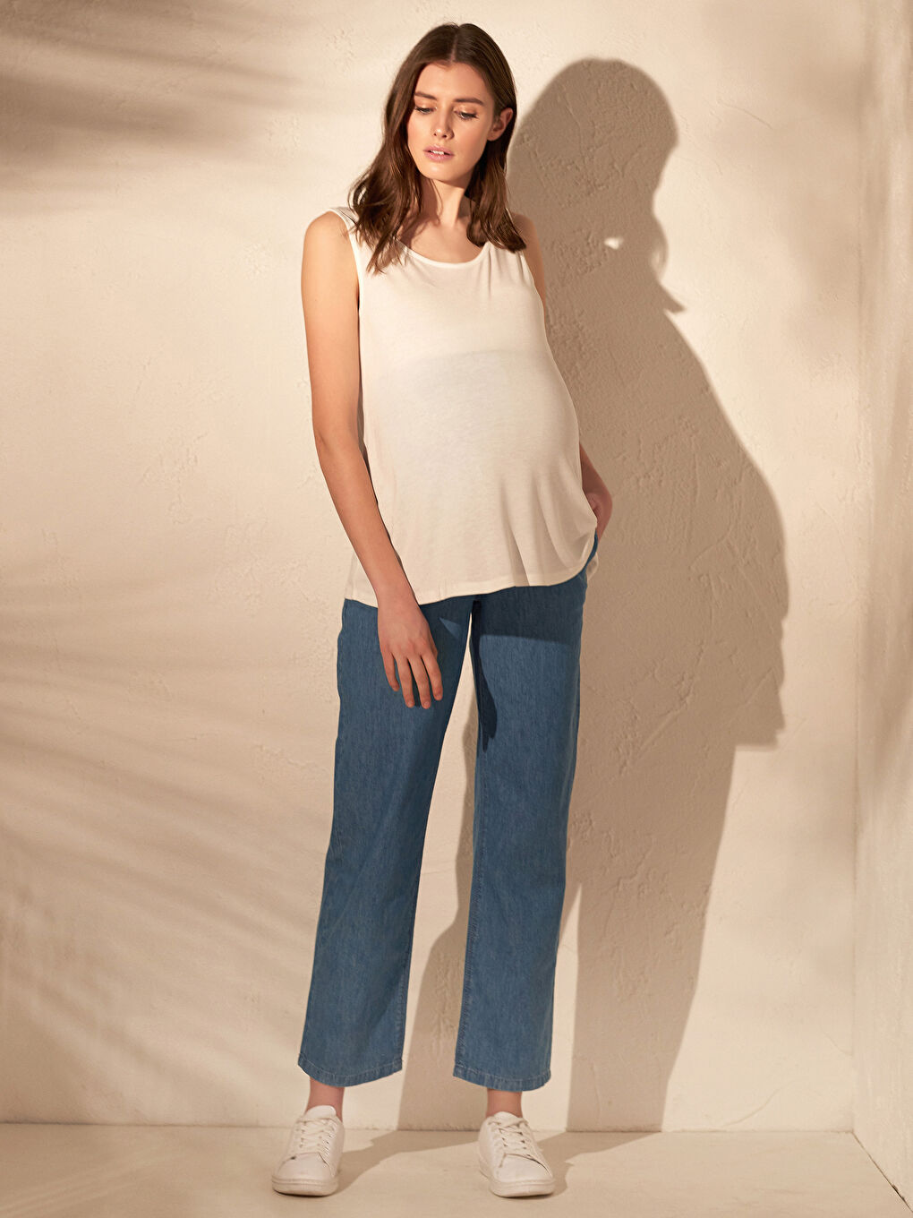 جينز حوامل واسع الأرجل-1