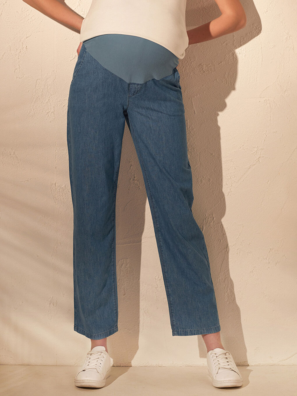 جينز حوامل واسع الأرجل-2