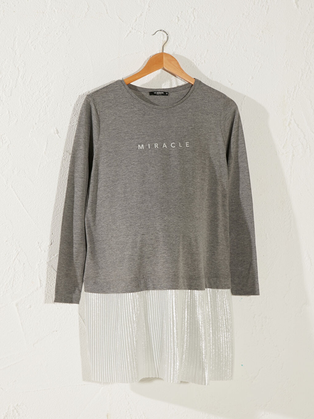 Crew Neck Long Sleeve Maternity Tunic