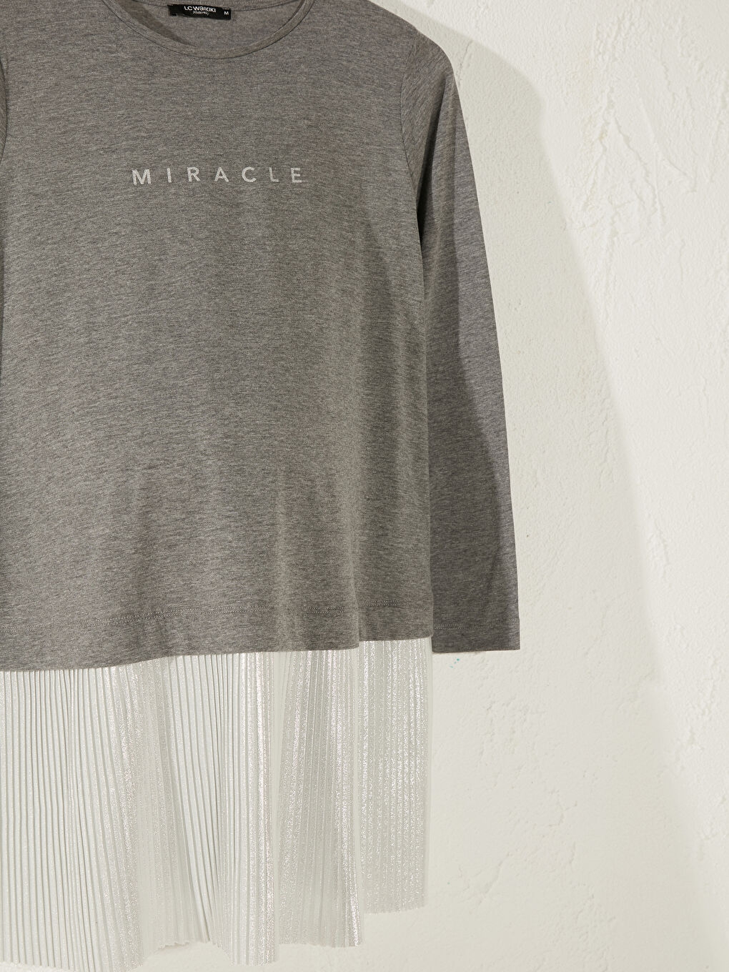 Crew Neck Long Sleeve Maternity Tunic-2