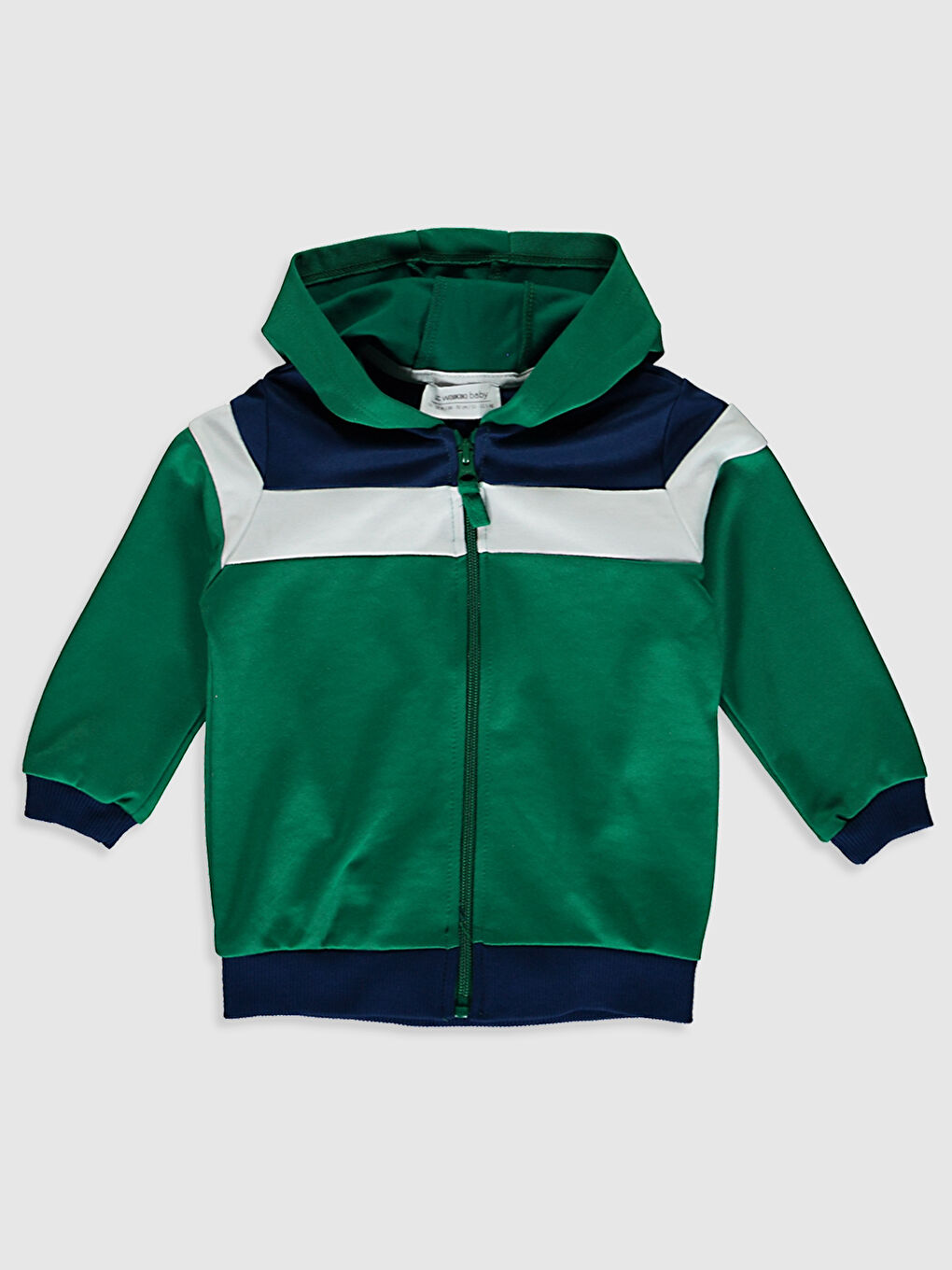 Yeşil Erkek Bebek Baskılı Sweatshirt ve Eşofman Altı-2