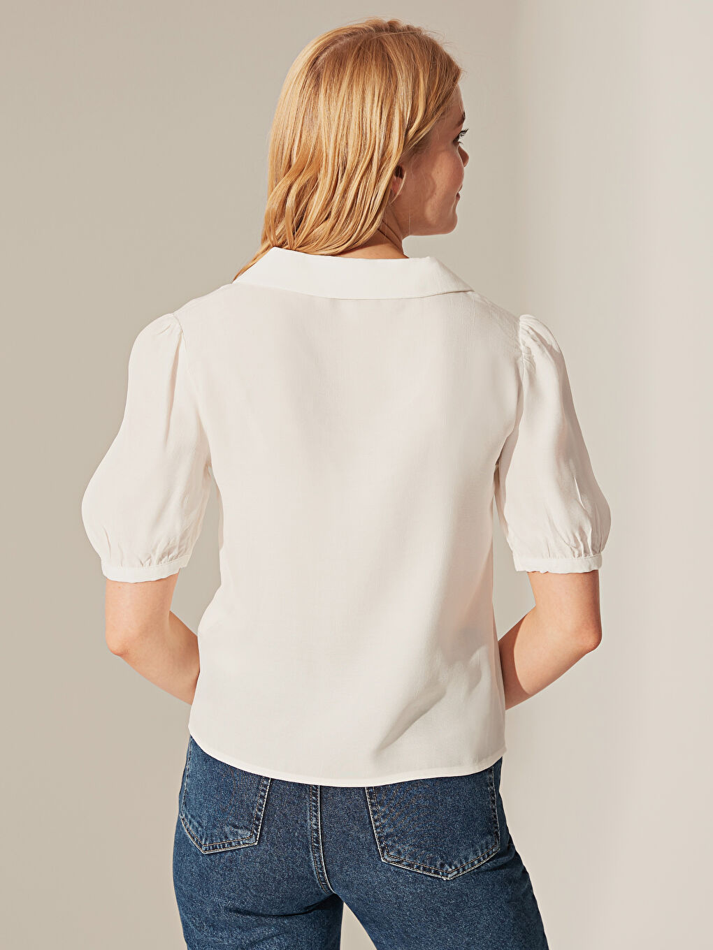 Blouse en Viscose à Manches Courtes pour Femmes-3