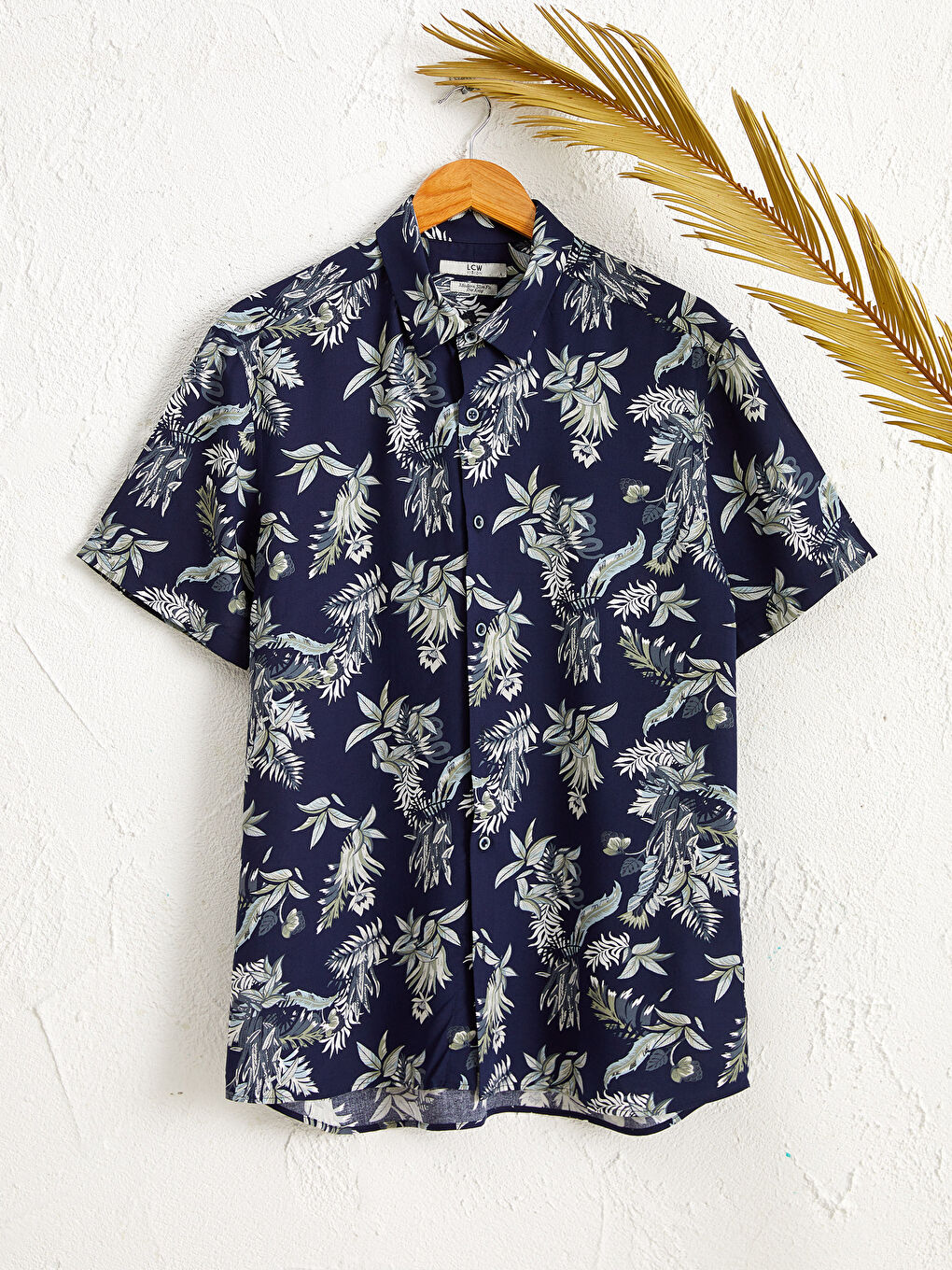 Сорочка Слім Фіт З Візерунком Короткий Рукав