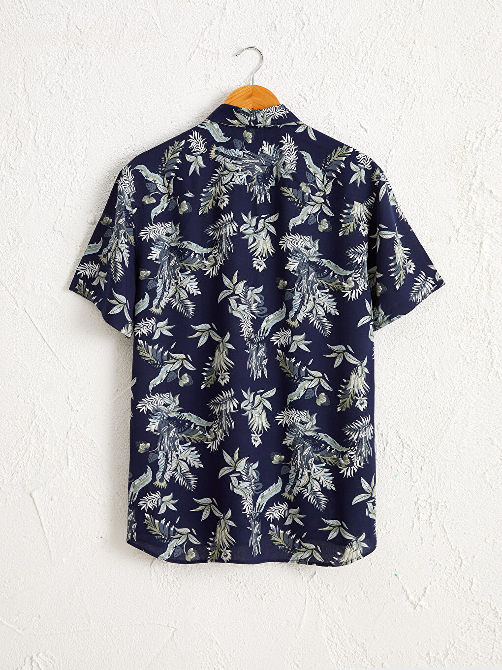 Сорочка Слім Фіт З Візерунком Короткий Рукав-1