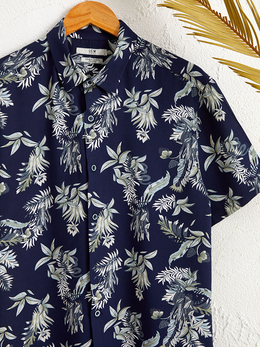 Сорочка Слім Фіт З Візерунком Короткий Рукав-2