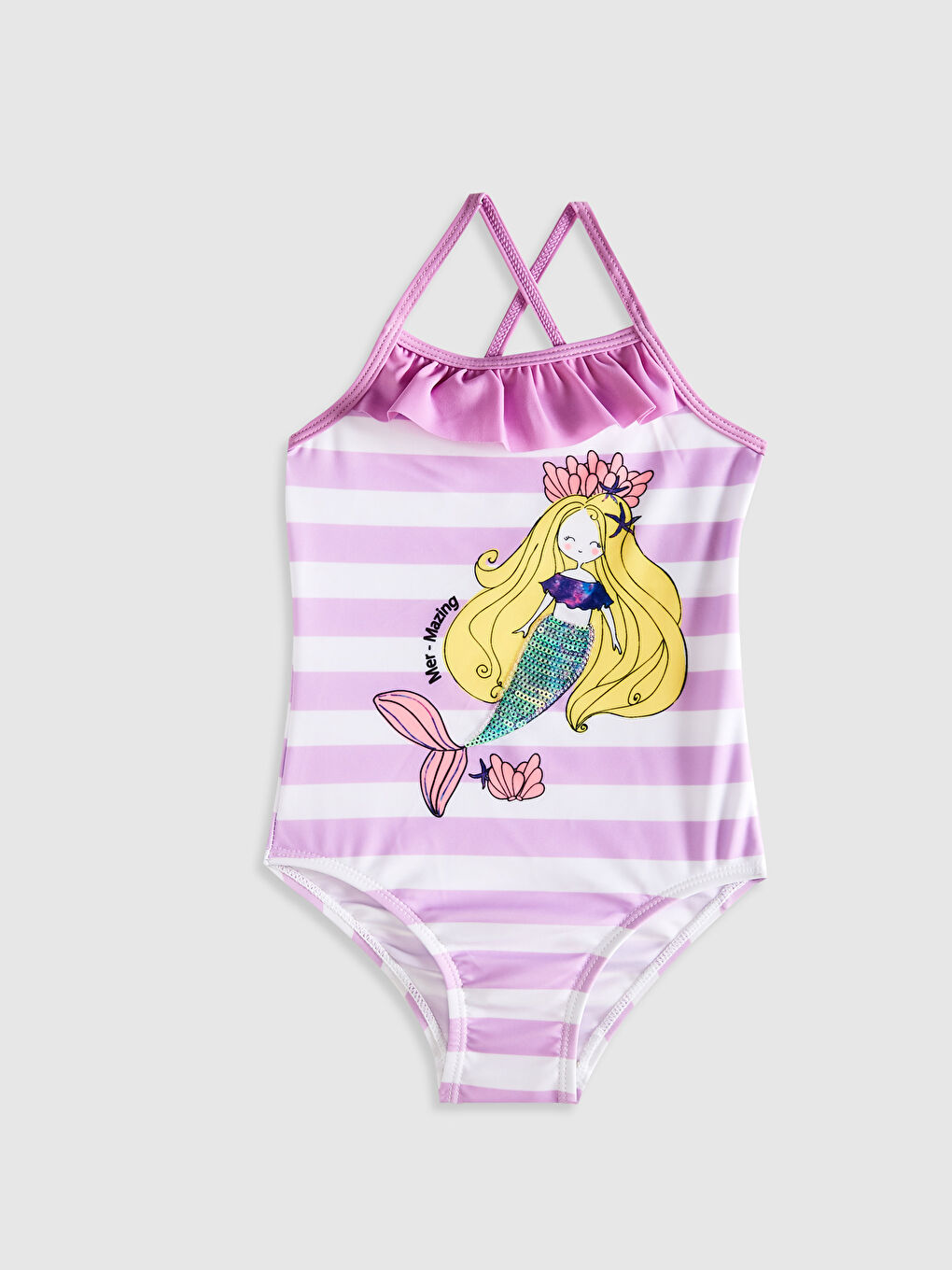 LCW baby Kupaći kostim za bebe devojčice sa štampanim dezenom -0SO287Z1-LHY