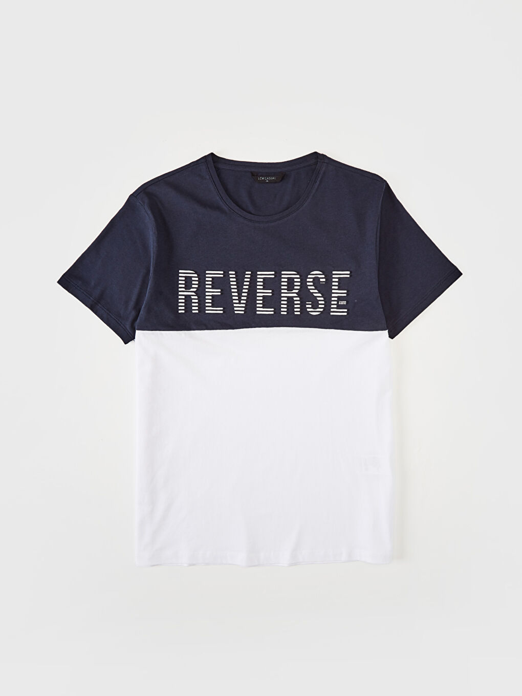 Beyaz Penye Erkek Tişört-1