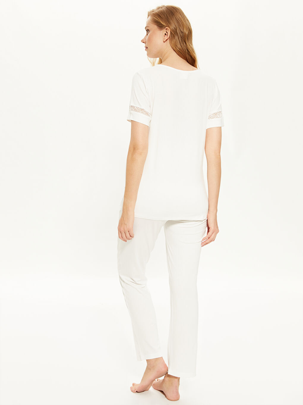 Short Sleeve Women's Pajamas Set-4