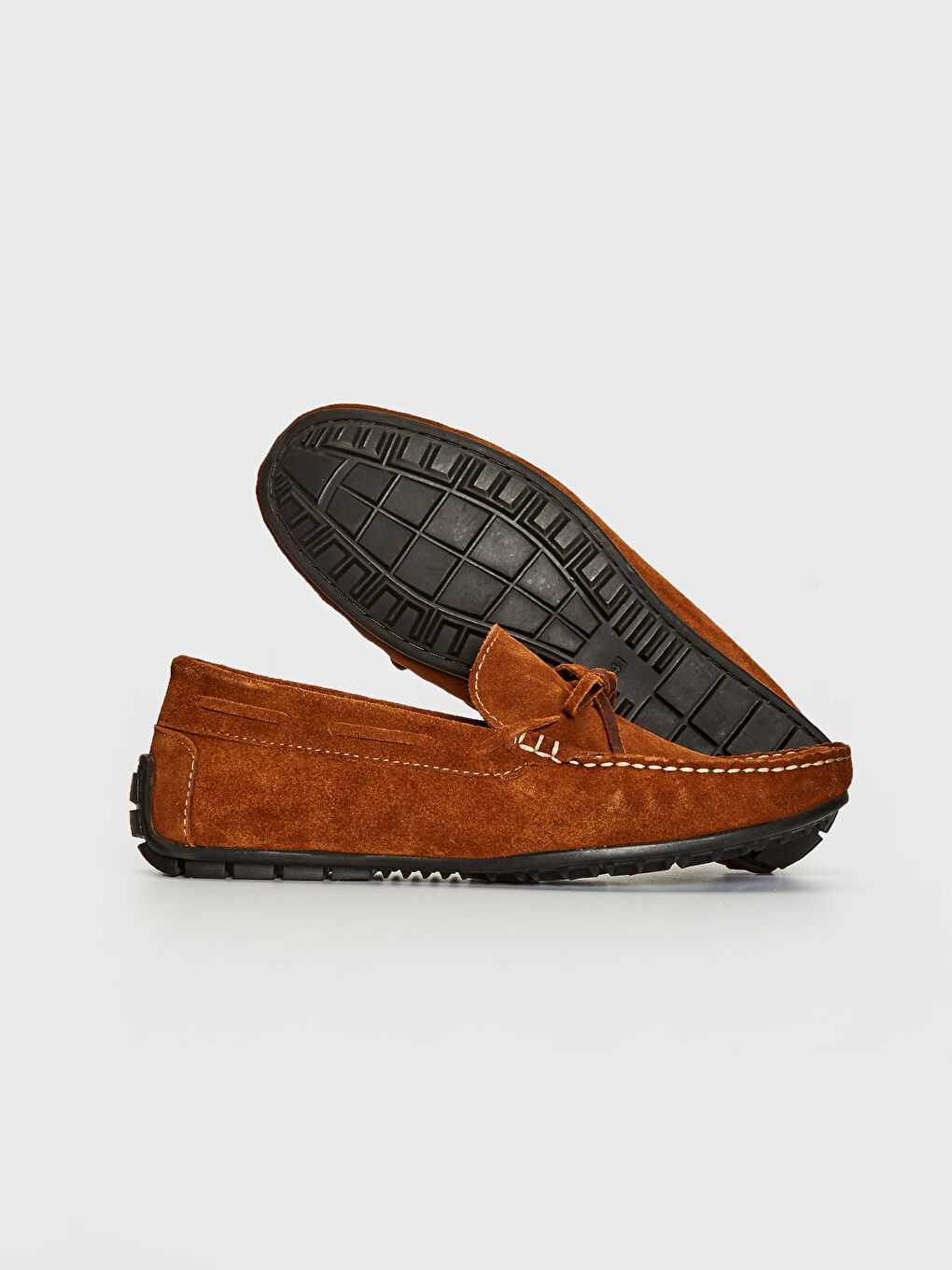 Kahverengi Erkek Hakiki Deri Loafer Ayakkabı-2