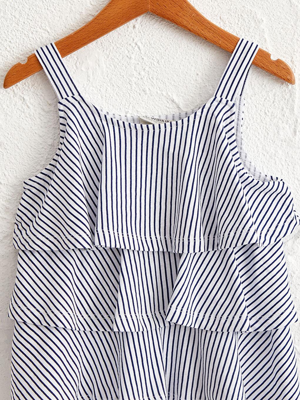 Débardeur à volants à rayures enfant fille-2