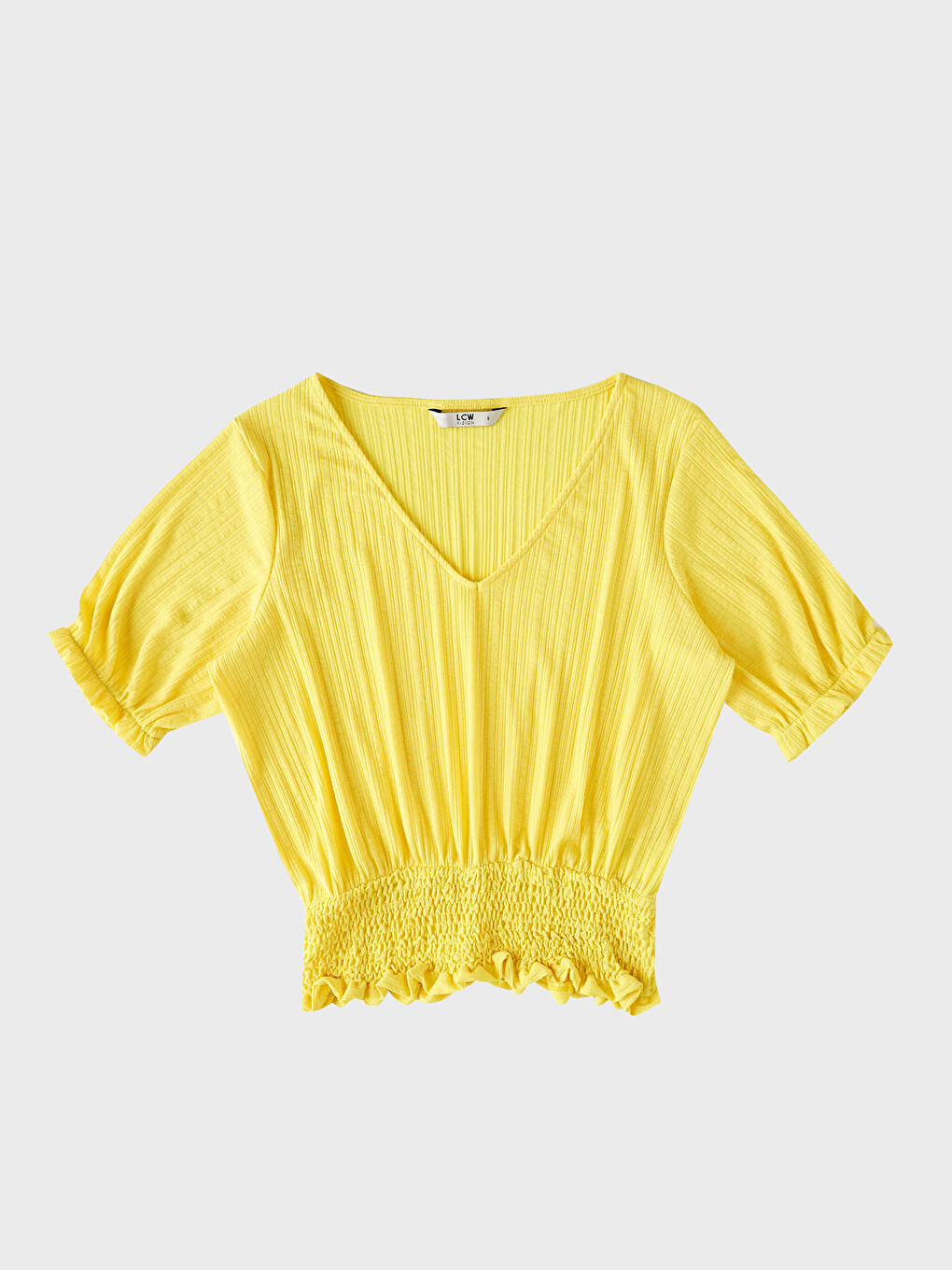 V-neck Short Sleeve Women's T-shirt-1