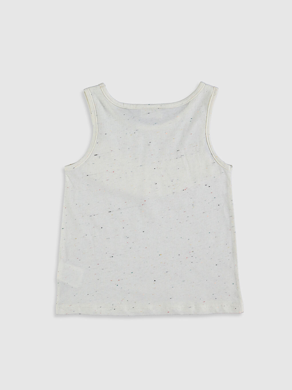 Ekru Bisiklet Yaka Kız Çocuk Atlet-1