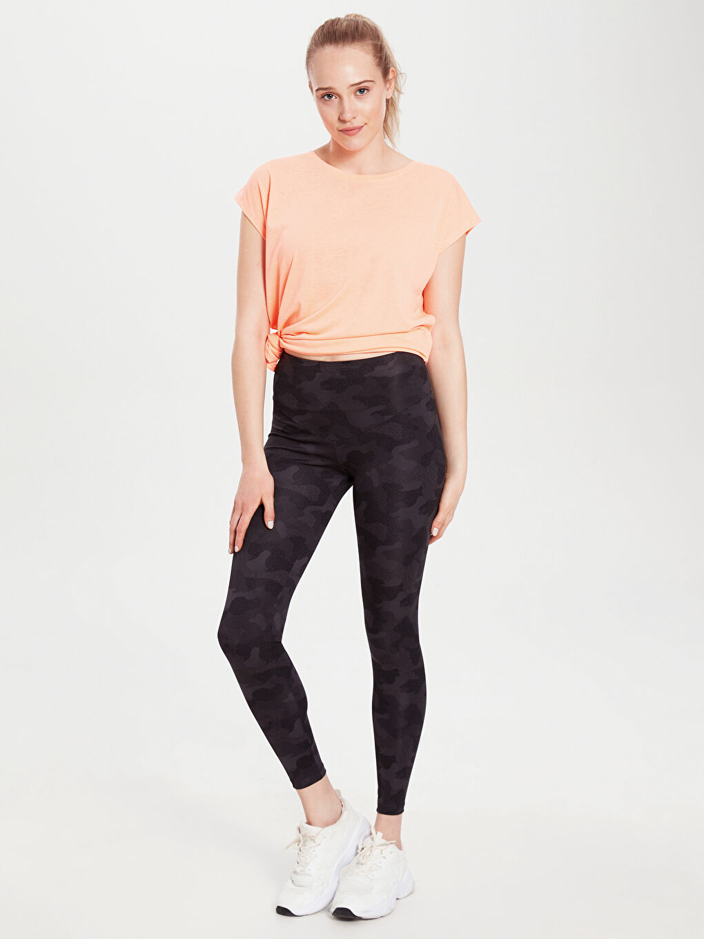 Antrasit Kadın Tayt-2