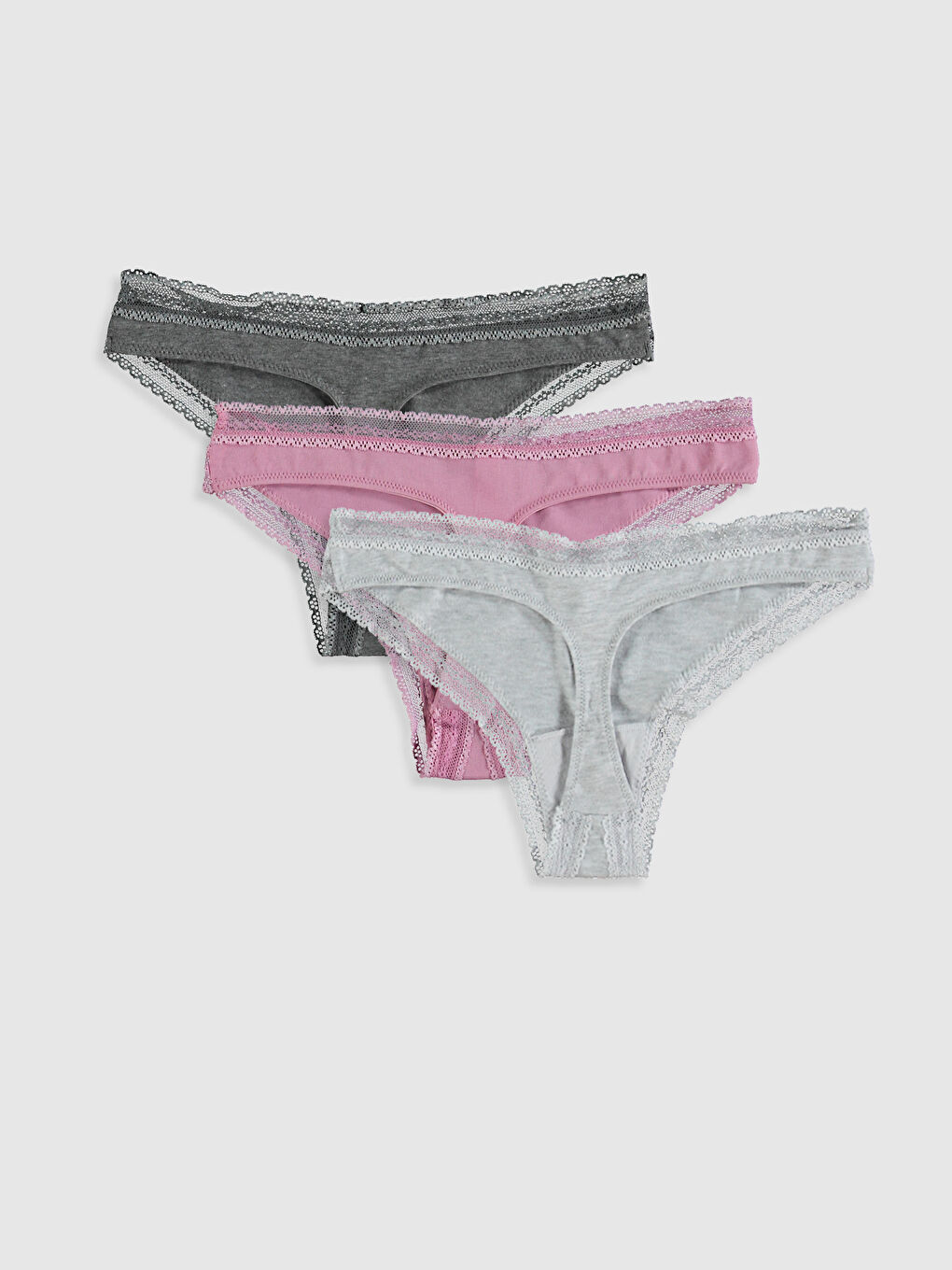 3-pack Lacy Thong Briefs-1
