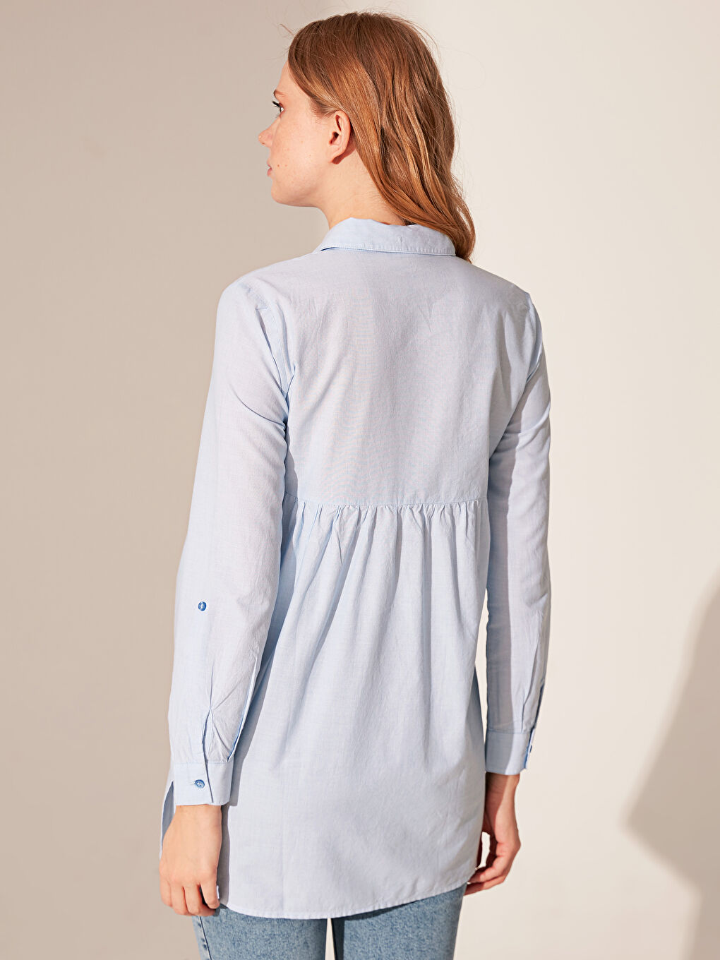 Long Sleeve Maternity Shirt Tunic-2