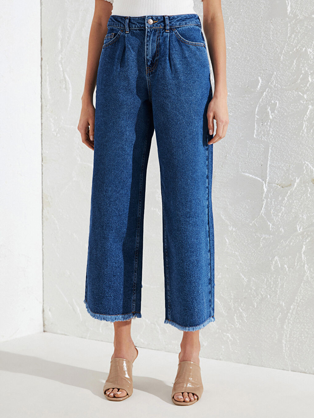 Jean Jambe Large pour Femmes-2