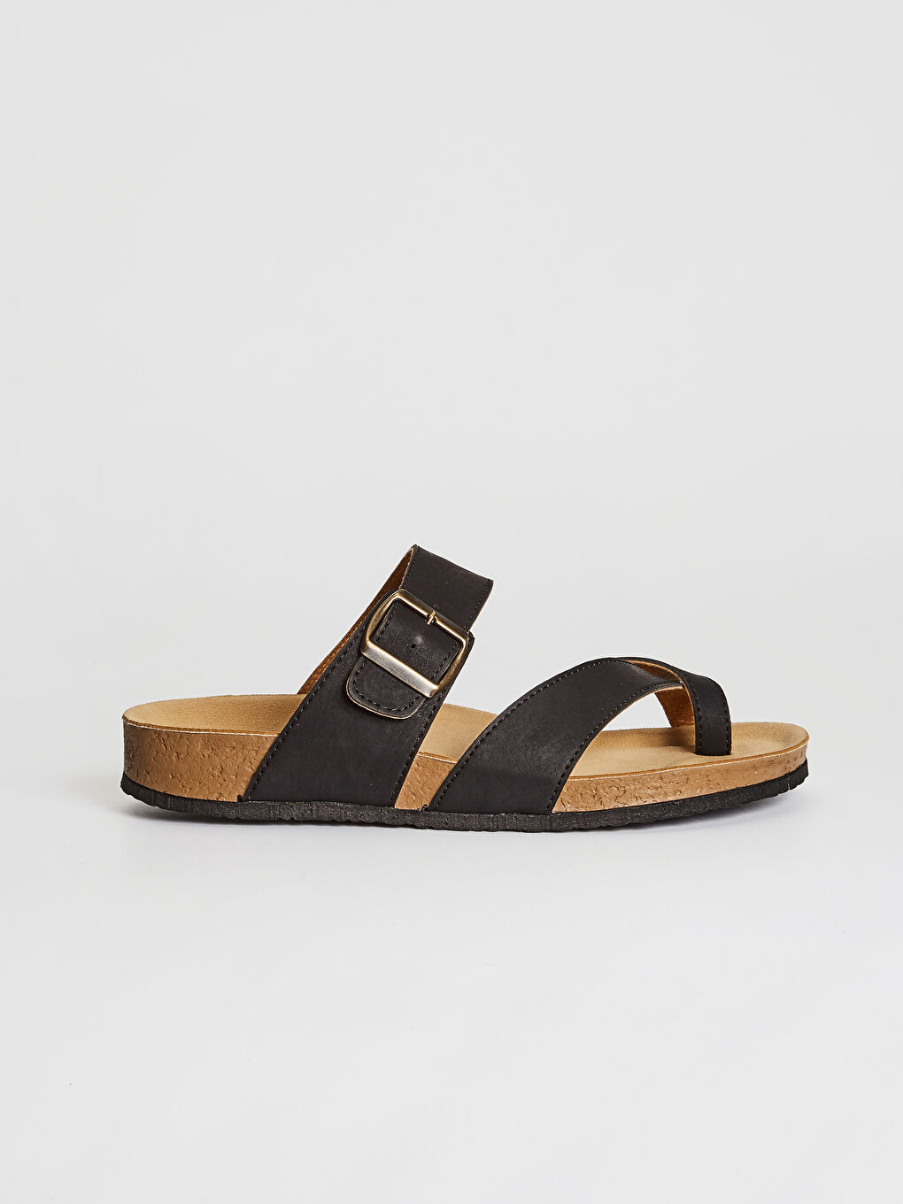 Siyah Erkek Toka Detaylı Park Arası Terlik-1