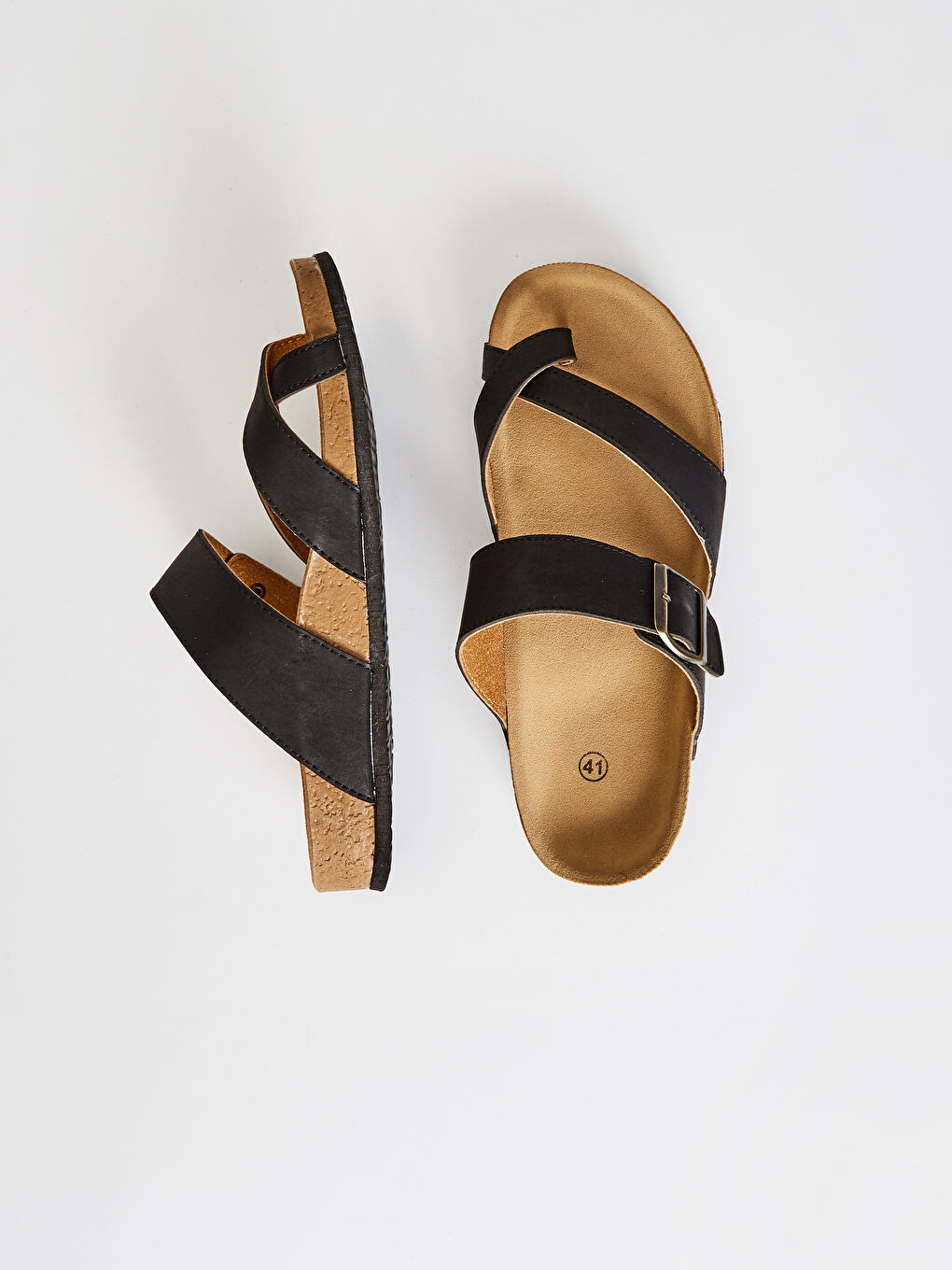 Siyah Erkek Toka Detaylı Park Arası Terlik-4