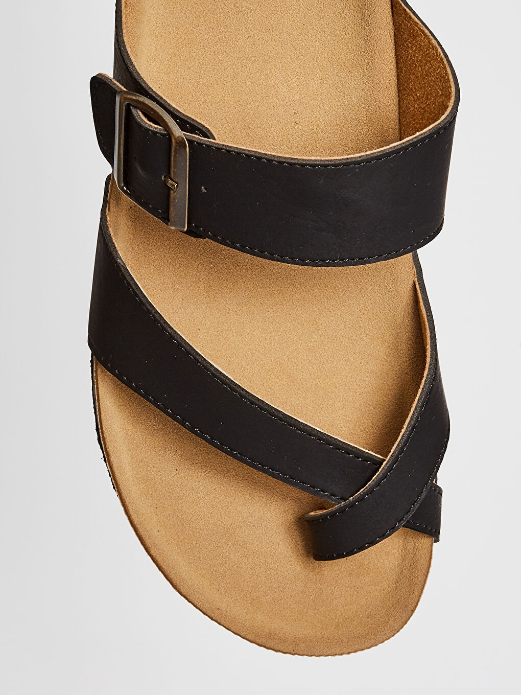 Siyah Erkek Toka Detaylı Park Arası Terlik-5