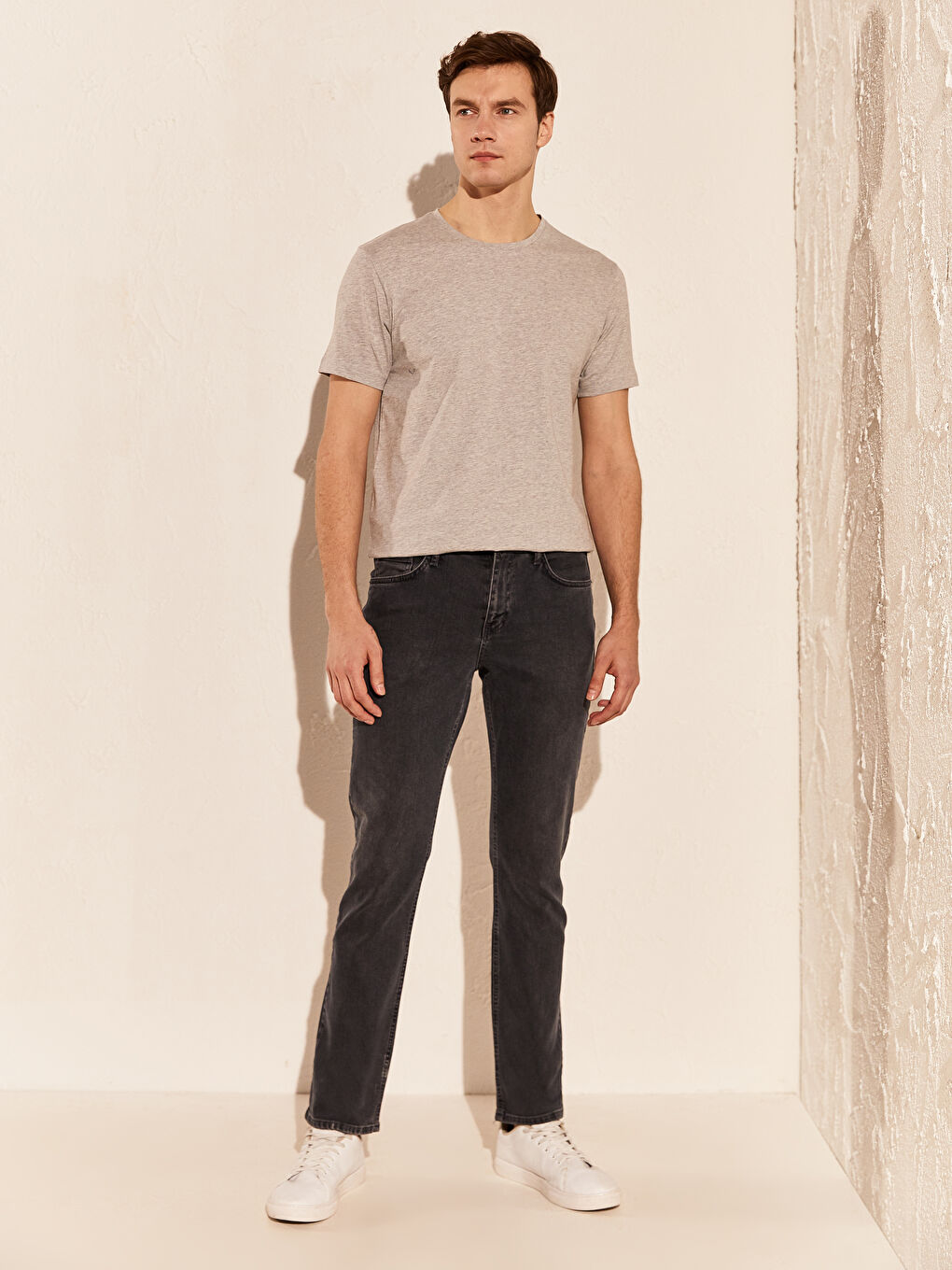 Gri Melanj Tişört-3