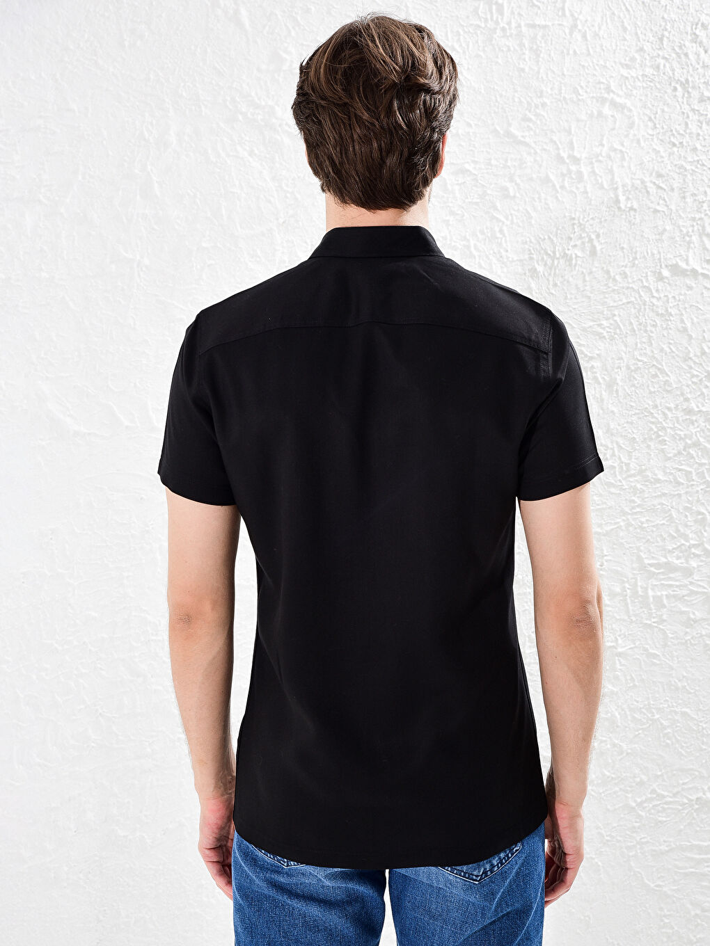 Сорочка слім-фіт з габардину-3