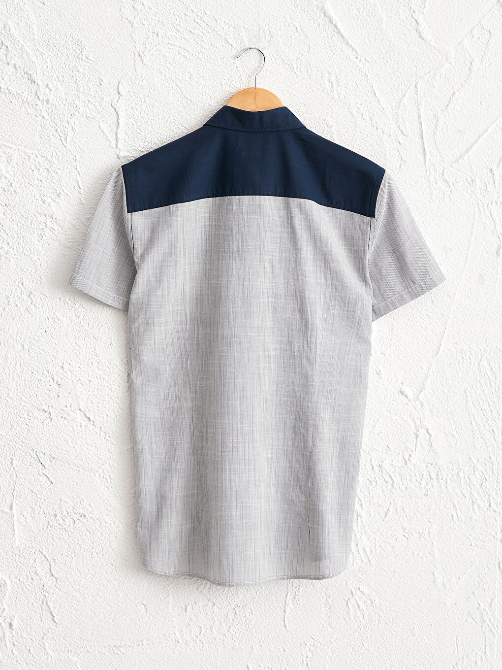 Экстра узкий крой рубашка с коротким рукавом из поплина-1