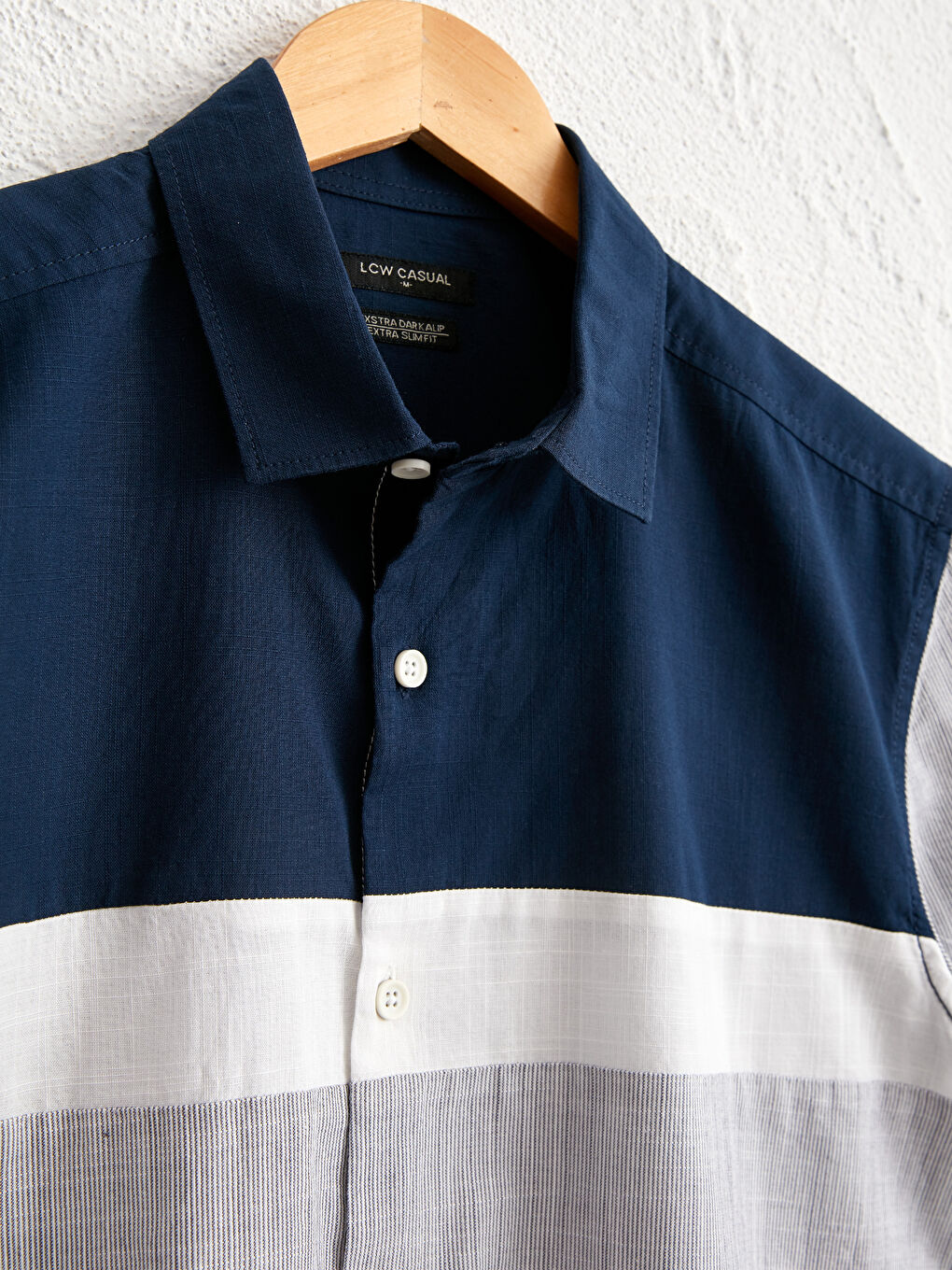 Экстра узкий крой рубашка с коротким рукавом из поплина-2