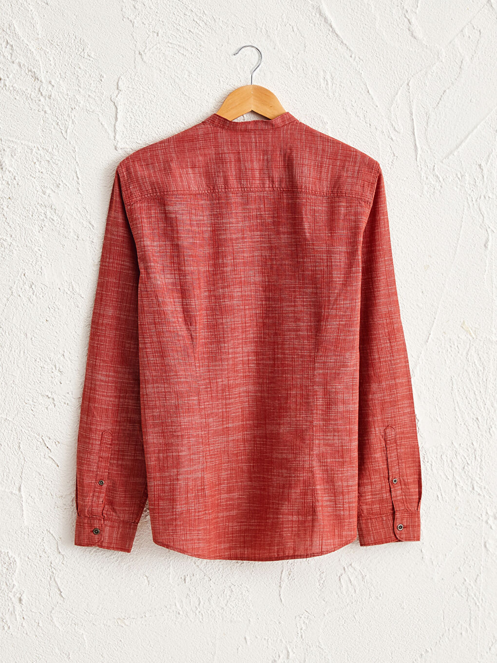 XSIDE Ekstra Slim Fit Košulja sa Okruglim Okovratnikom od Poplina -0SA547Z8-E4G