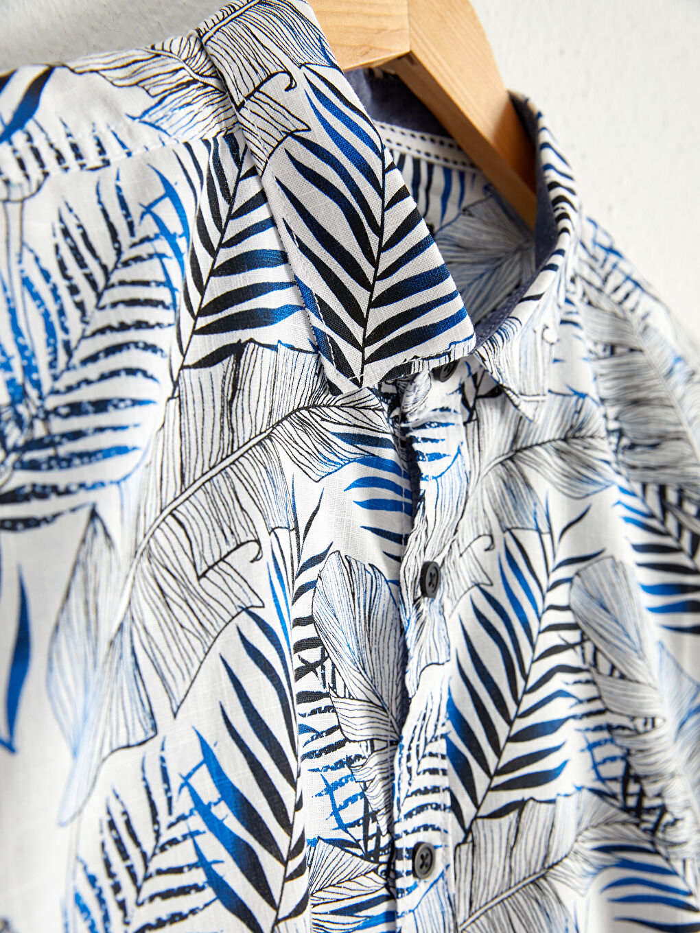 Extra Slim Fit Printed Short Sleeve Poplin Shirt-1