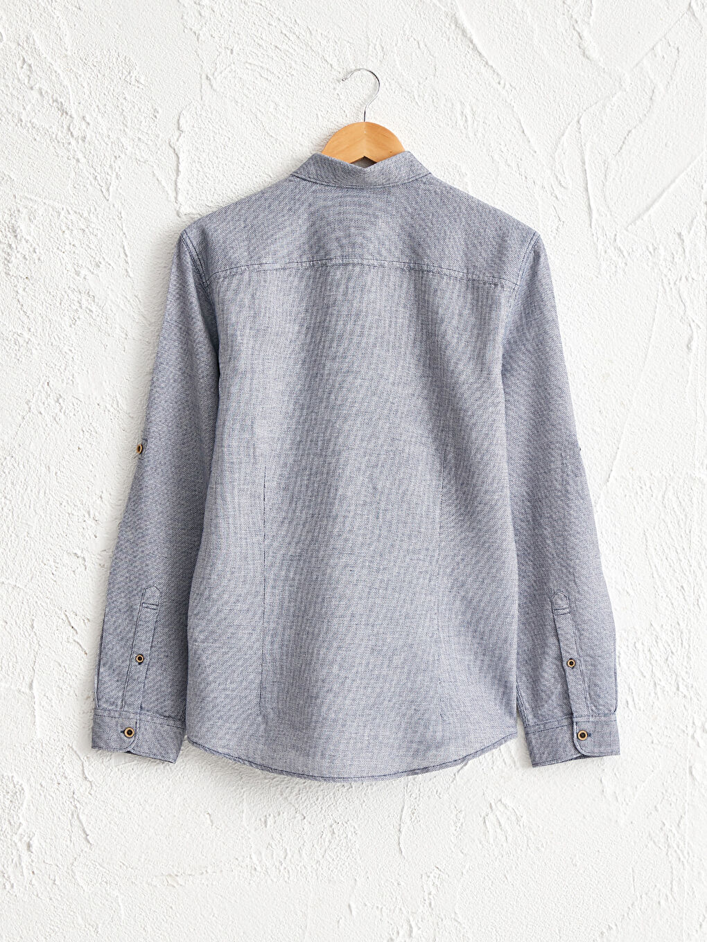 قميص بأكمام طويلة بقصة ضيقة للغاية-1