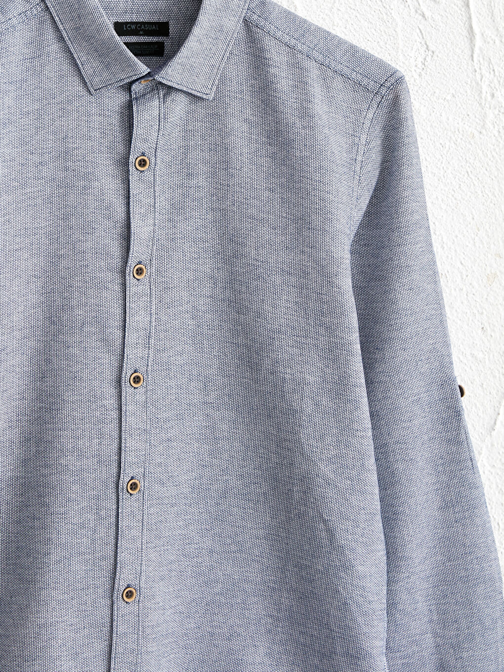 قميص بأكمام طويلة بقصة ضيقة للغاية-3