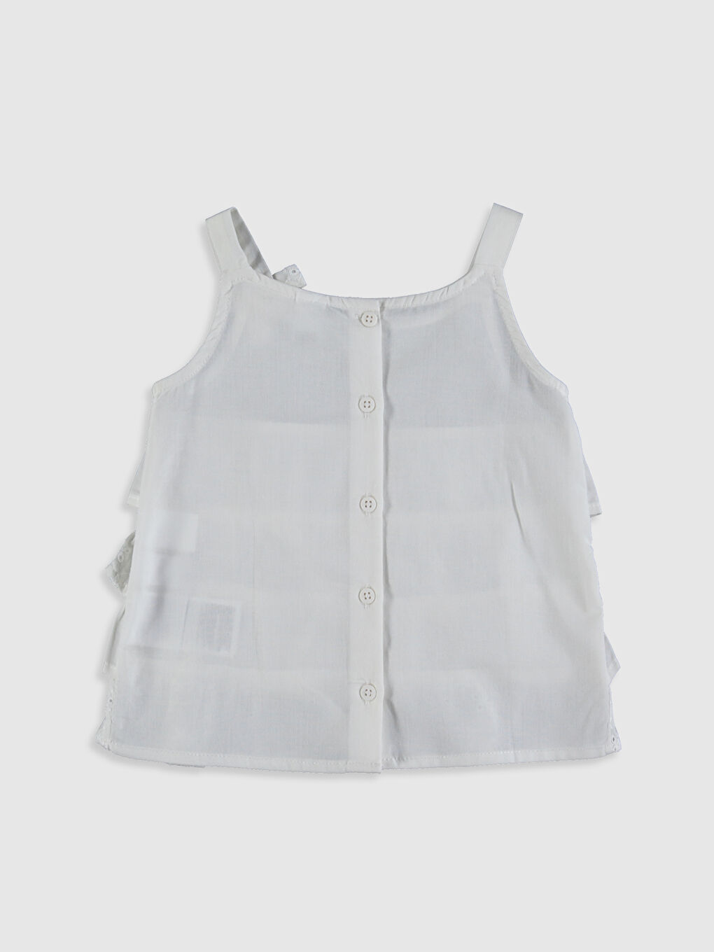 Ekru Bisiklet Yaka Kız Bebek Bluz-1