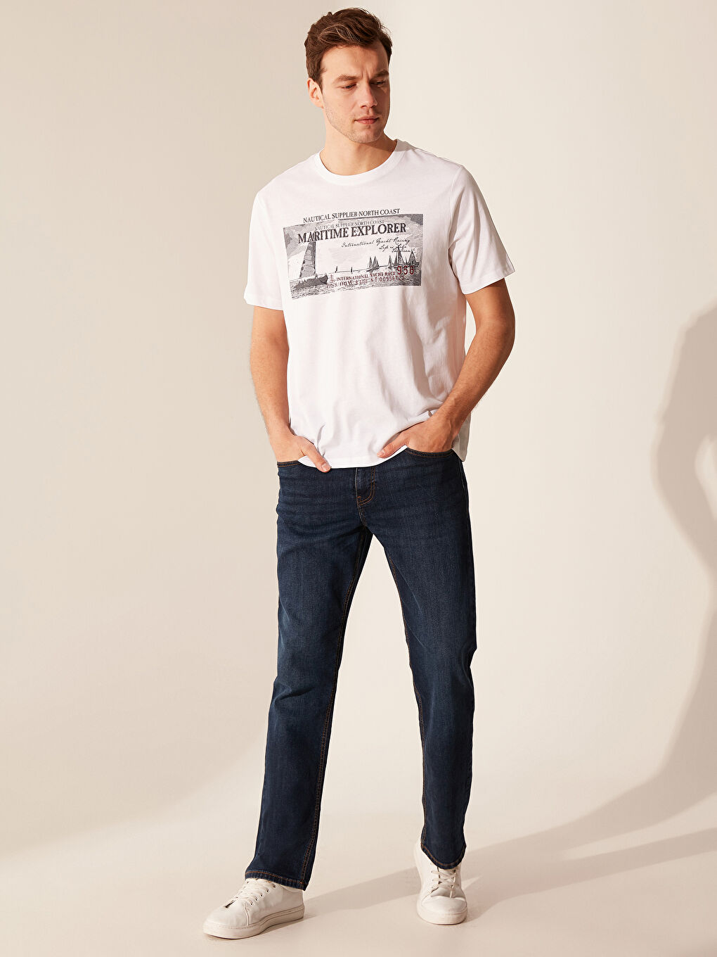 تيشيرت أبيض رجل-3