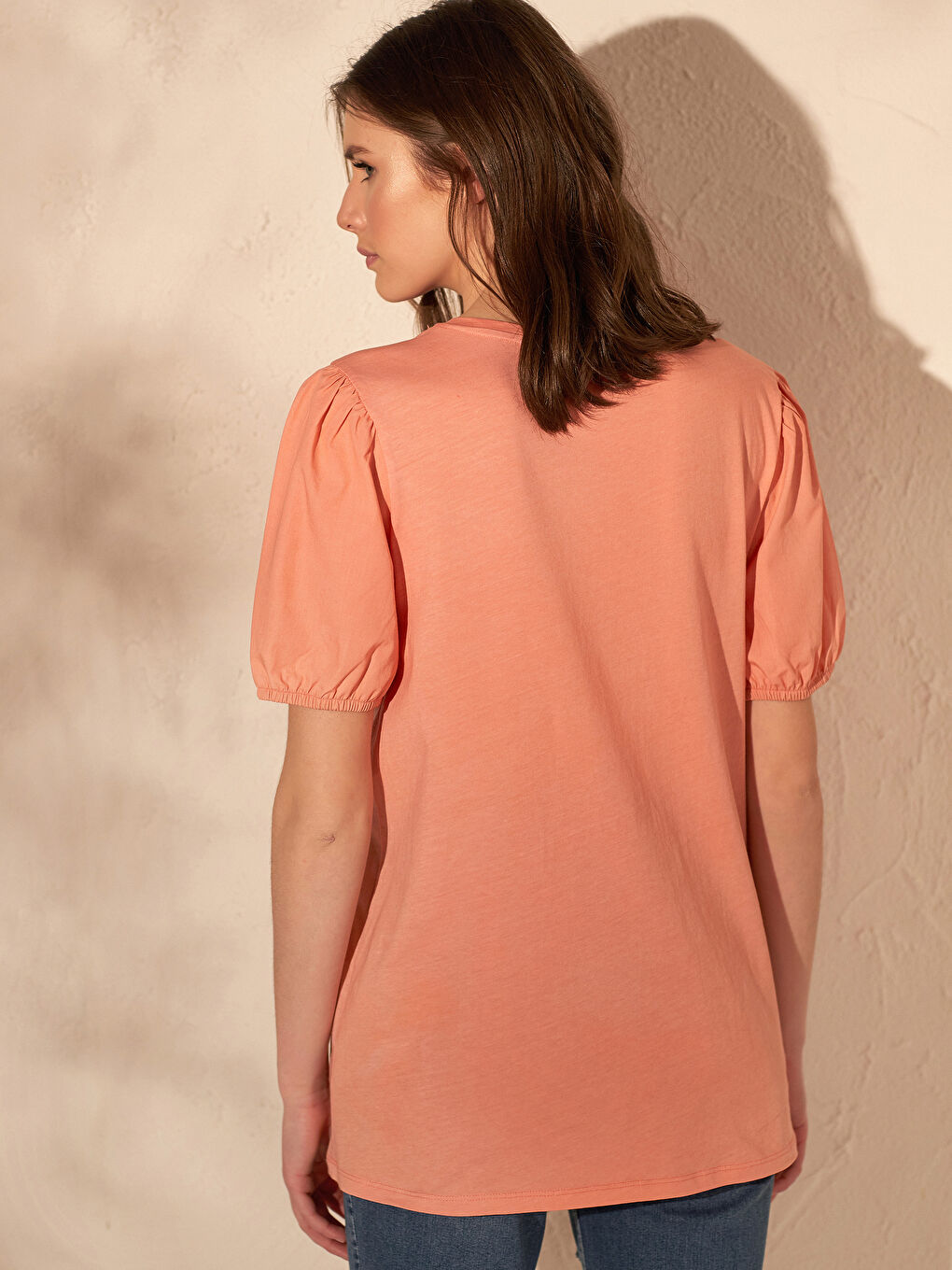 T-shirt de maternité à manches courtes et col rond-4