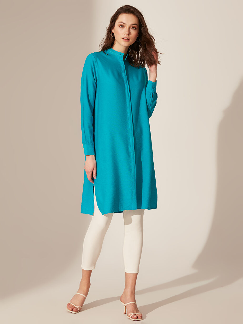 Koyu Turkuaz Tunik-2