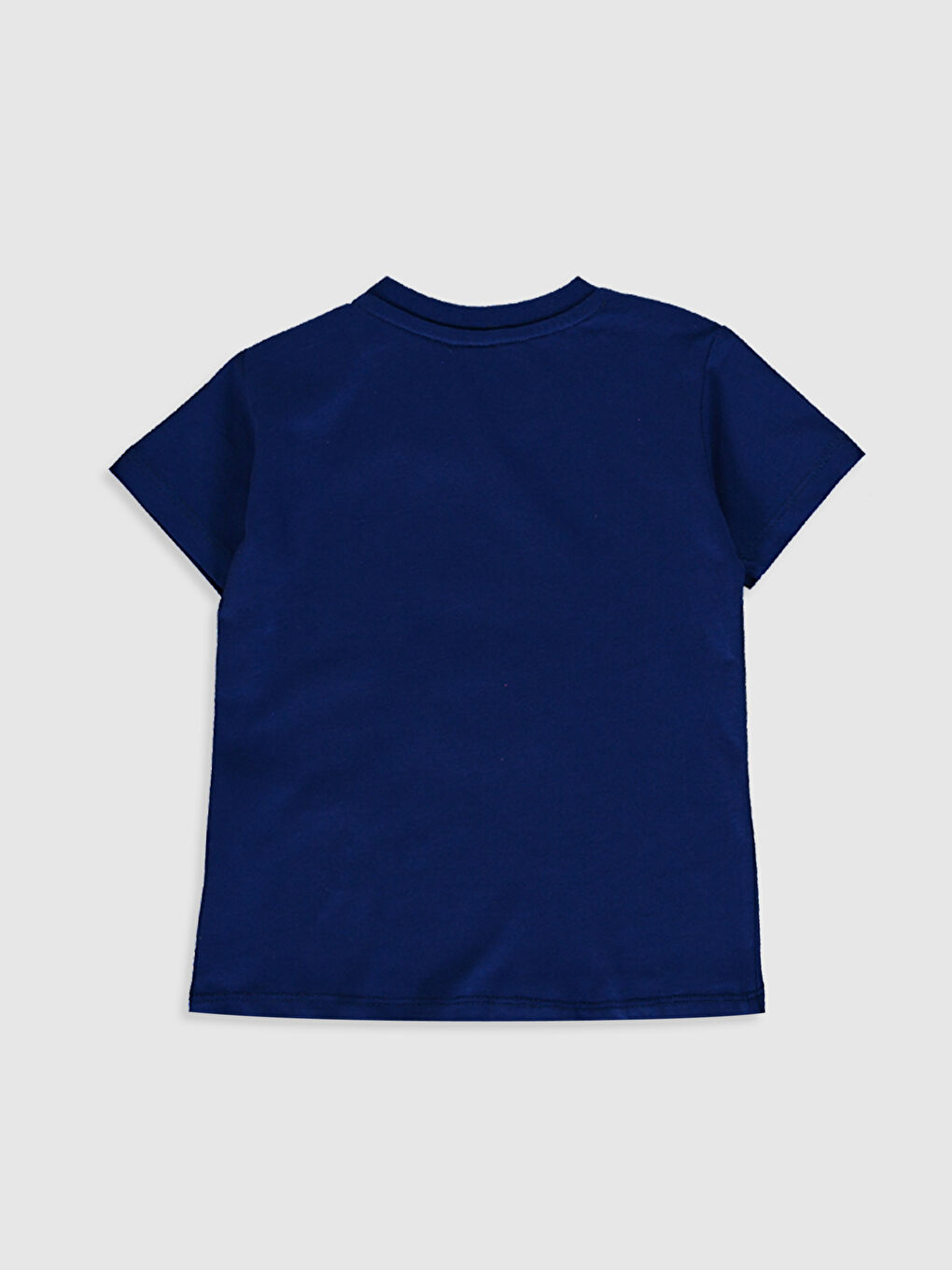 Lacivert Erkek Bebek Baskılı Pamuklu Tişört-1