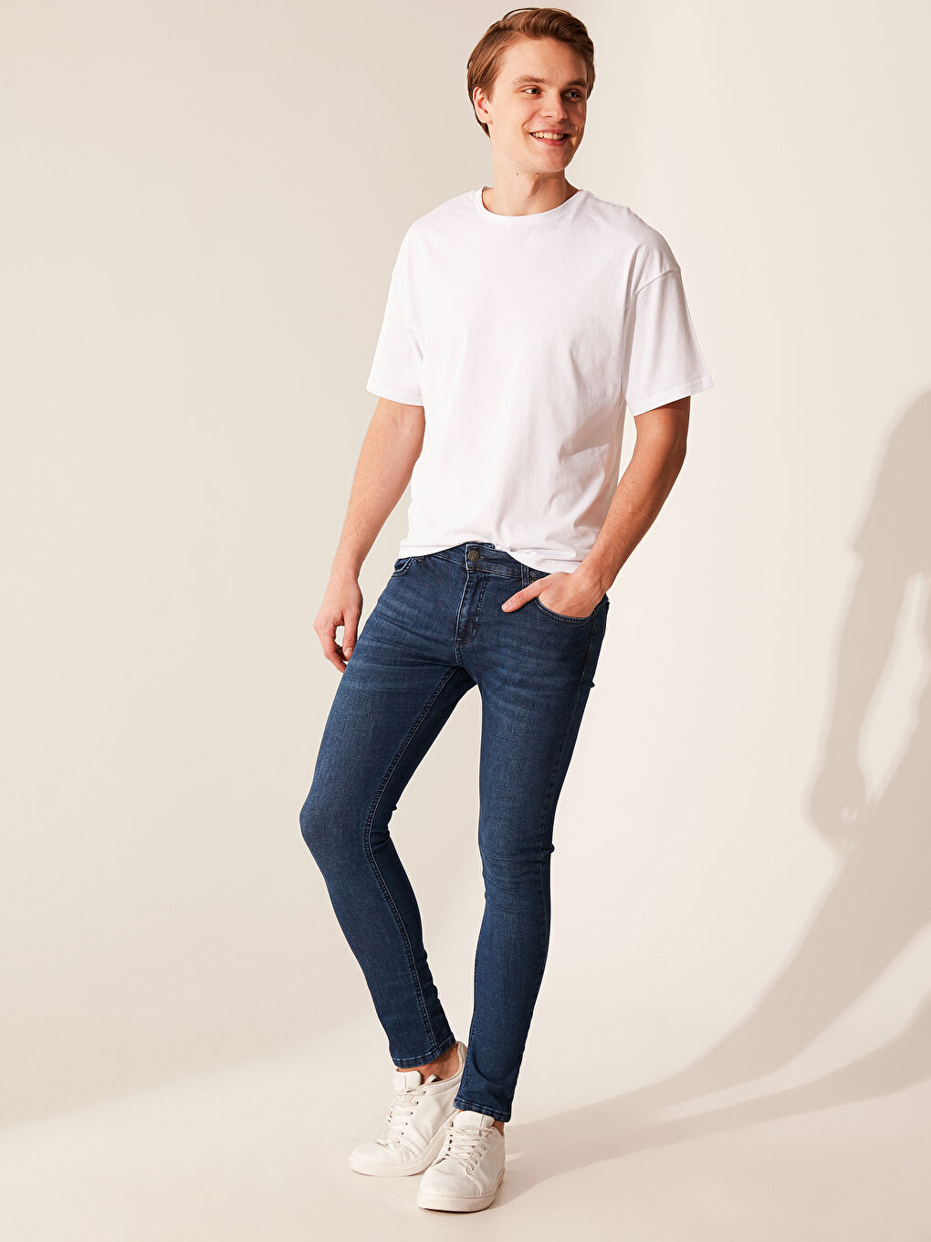 İndigo Erkek Jean Pantolon-1