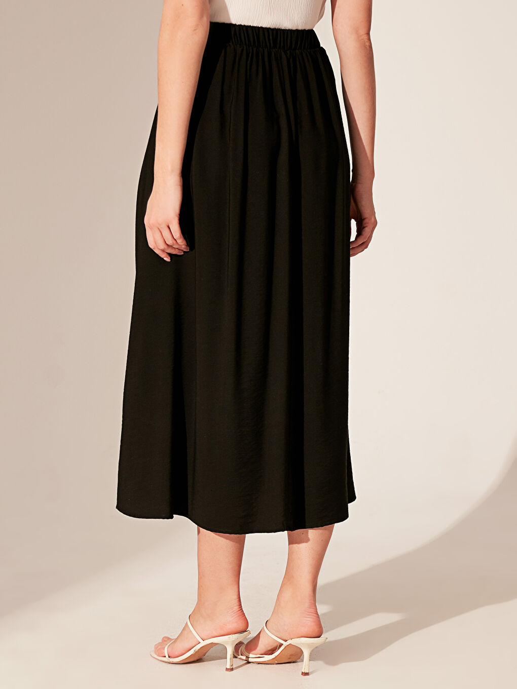 Jupe Gabardine Coupe Confortable pour Femmes-3