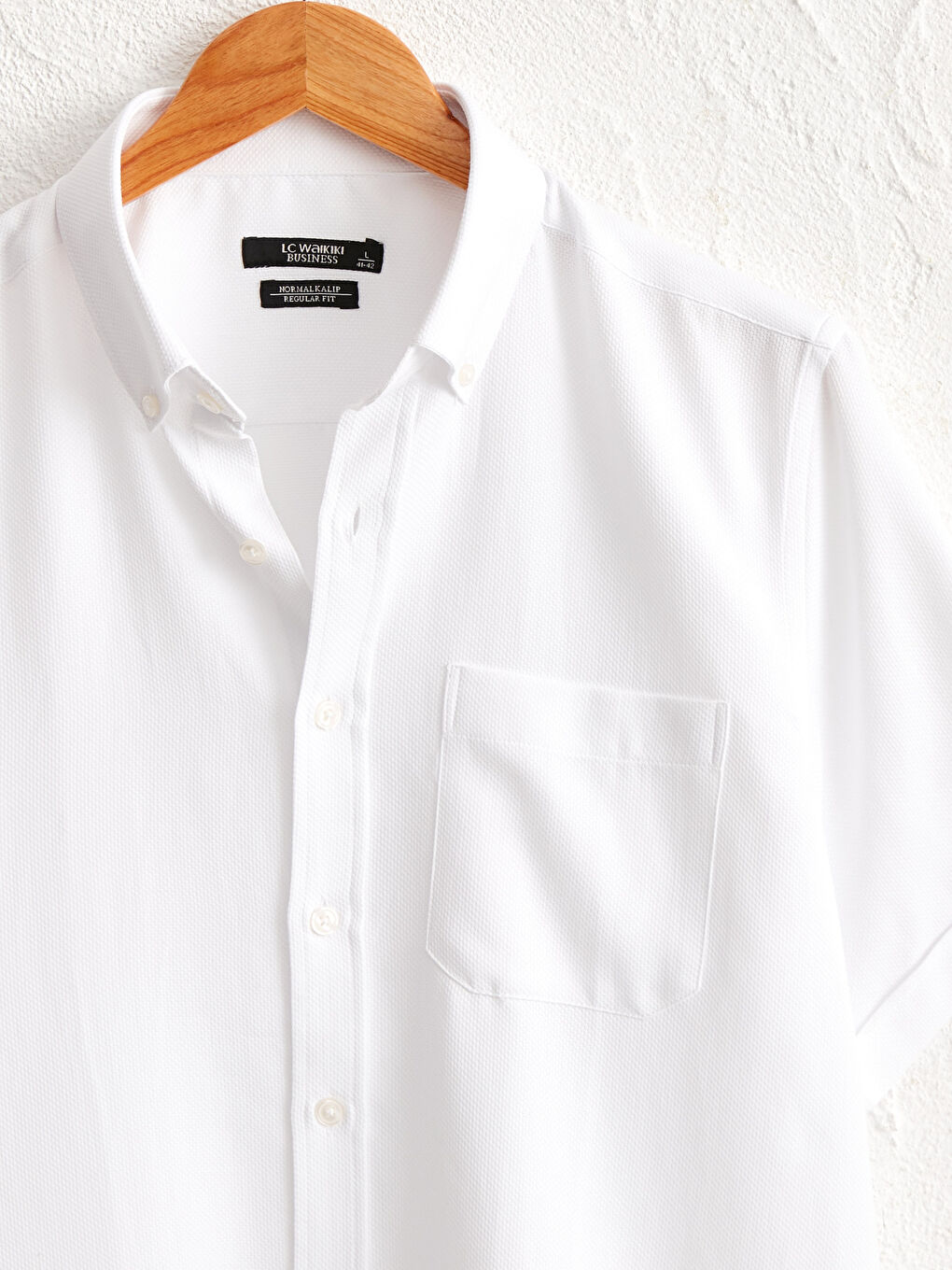 Сорочка звичайного крою з коротким рукавом з тканини твіл-2