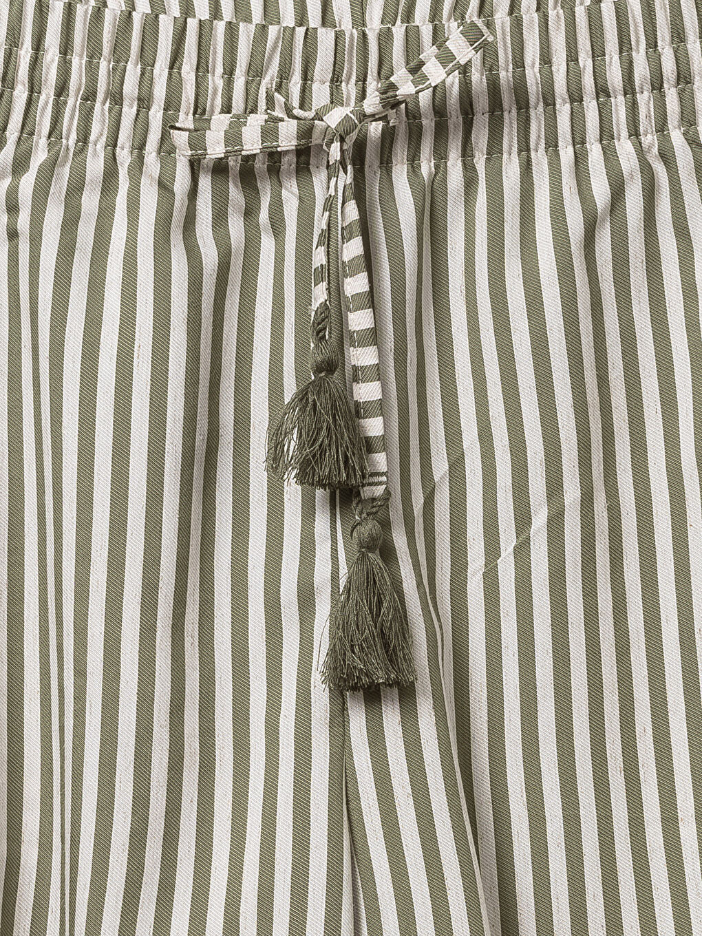 Haki Mom Fit Kadın Pantolon-2